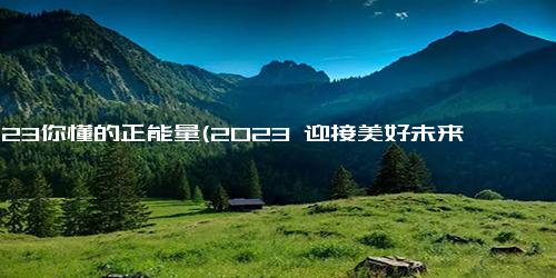 2023你懂的正能量(2023 迎接美好未来的关键一年)